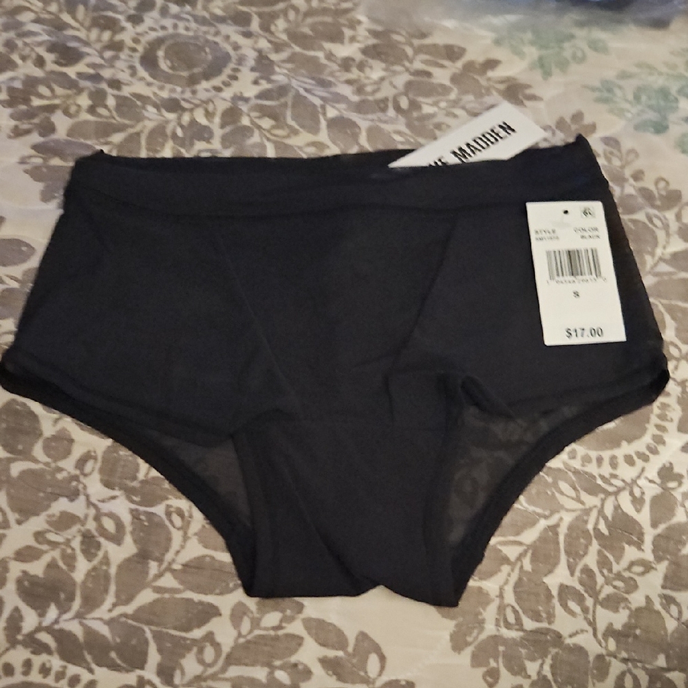 Steve Madden Black Mesh Panties